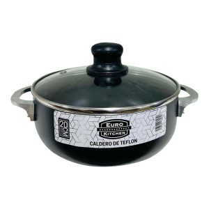 Caldero de Teflon Eurokitchen Tapa de Cristal No. 20