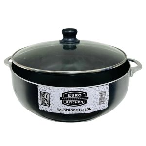 Caldero de Teflon Eurokitchen Tapa de Cristal No. 30
